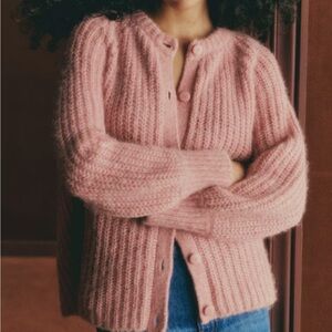Sezane Pink Emile Sweater